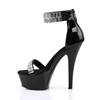 Pleaser - KISS269RS Sandale à bride à la cheville, Pole dance chaussures - Chaussures de pole dance - Noir Product image